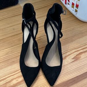 Gianni Bini Black Strappy Heels